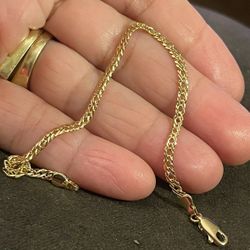 14k gold plated bracelet