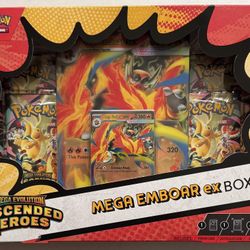 Pokémon TCG: Mega Evolution Ascended Heroes Mega Emboar EX Box 