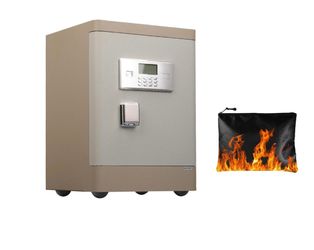 3.38 cu.ft Large Safe Box,Home Safe with Fireproof Waterproof Bag,White