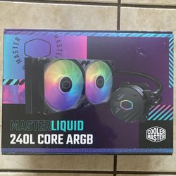 Cooler Master RGB 240mm AIO Liquid Cooler - Brand New Unopened