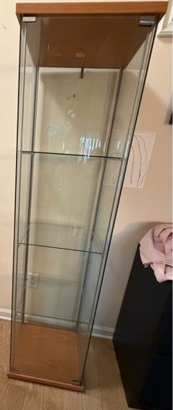 Tall Glass Display Cabinet with Shelves