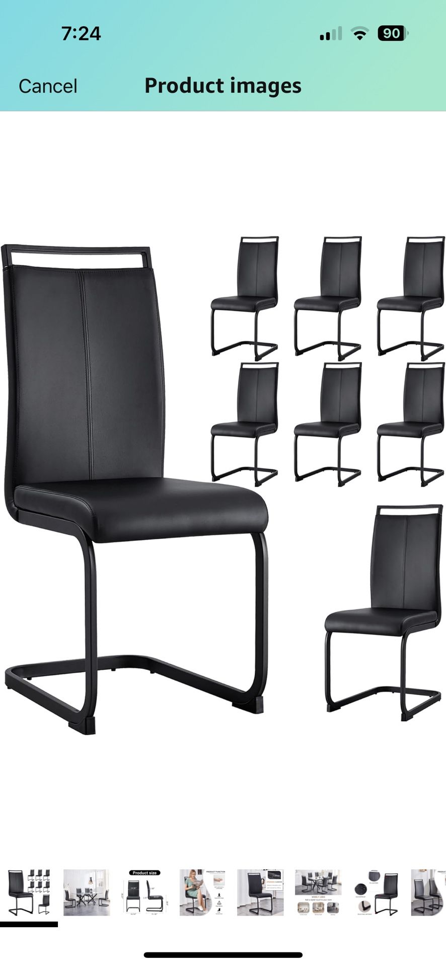 Modern Dining Chairs Black