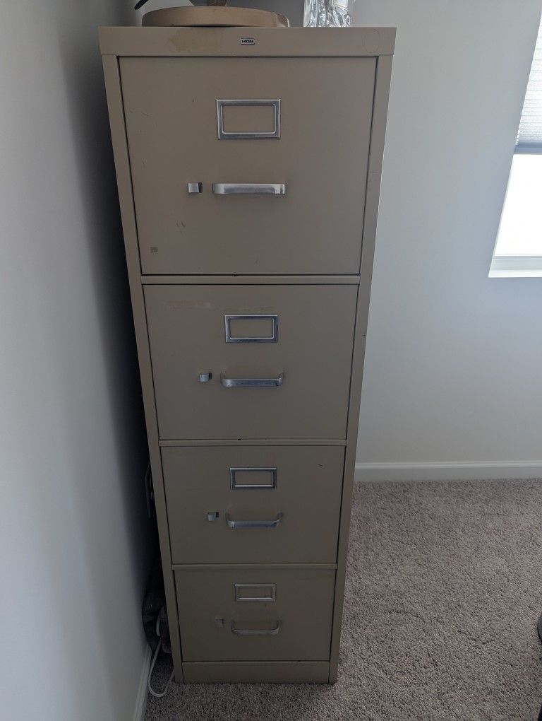 Tall 4 Drawer File Cabinet
