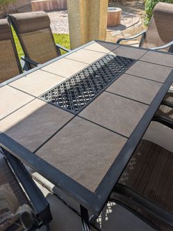 Patio table with 6 chairs