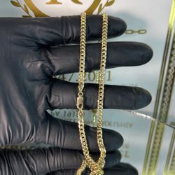 10KT GOLD CUBAN CHAIN 