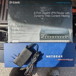 VPN ROUTER + NETGEAR SWITCH COMBO