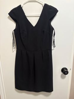 Black Cap-Sleeve Dress- Size 4
