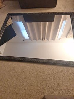 Large Black Frame Mirror