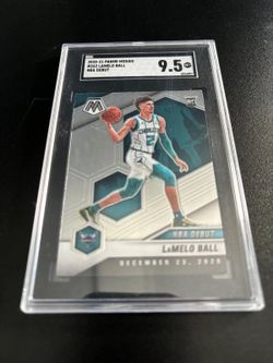 LaMelo Ball 2020-21 Panini Mosaic #262 Rookie RC Variation SGC 9.5 Mint+ Hornets