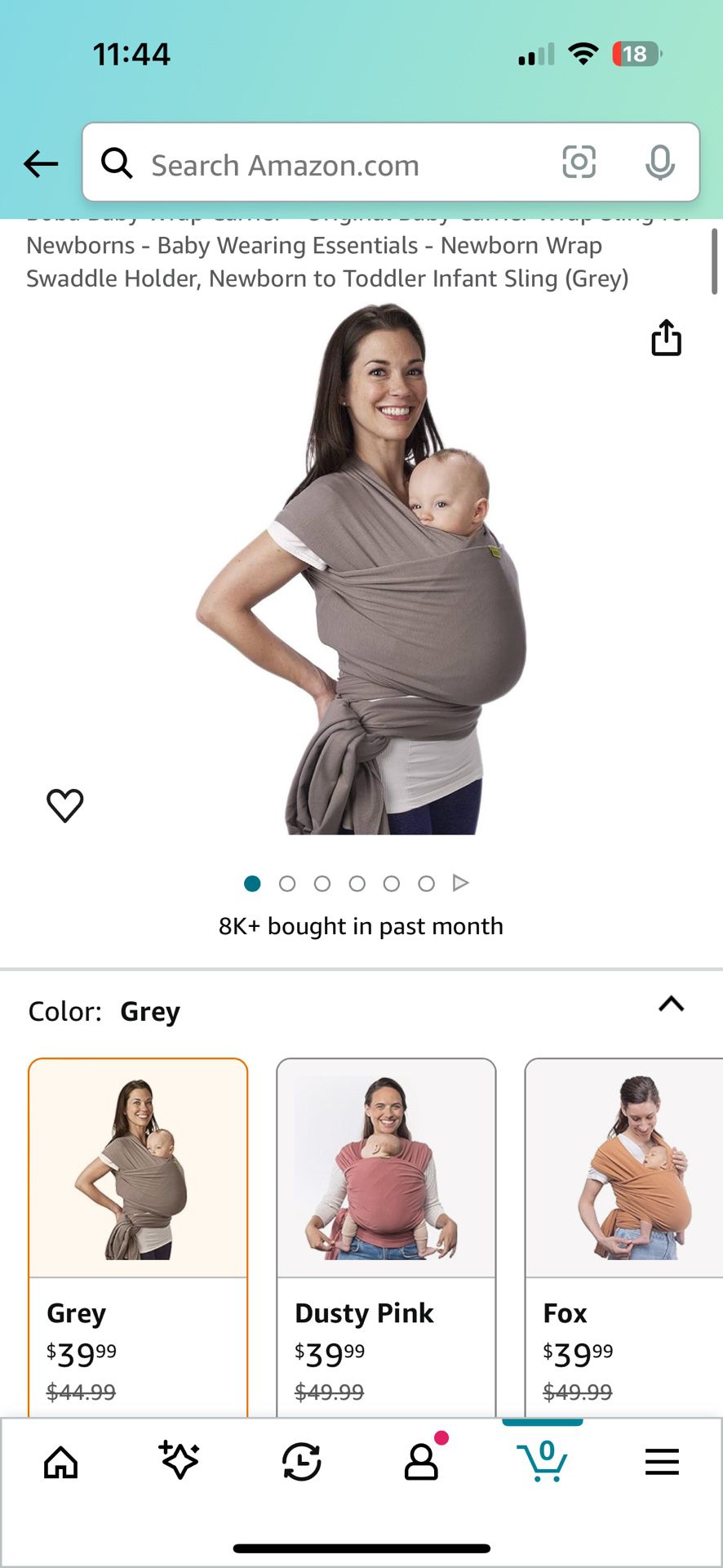 Boba wrap baby carrier