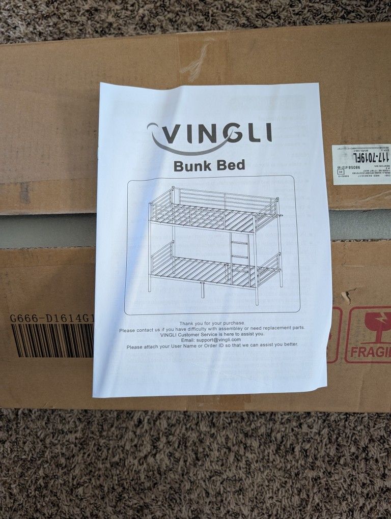 Bunk Bed  For Sale. Gotta Get It Gone! 