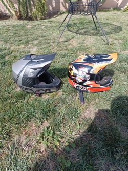 Helmets, Grey Is Medium, Other Is Small
