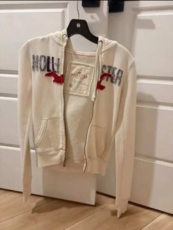 Vintage Hollister White Hoodie XS