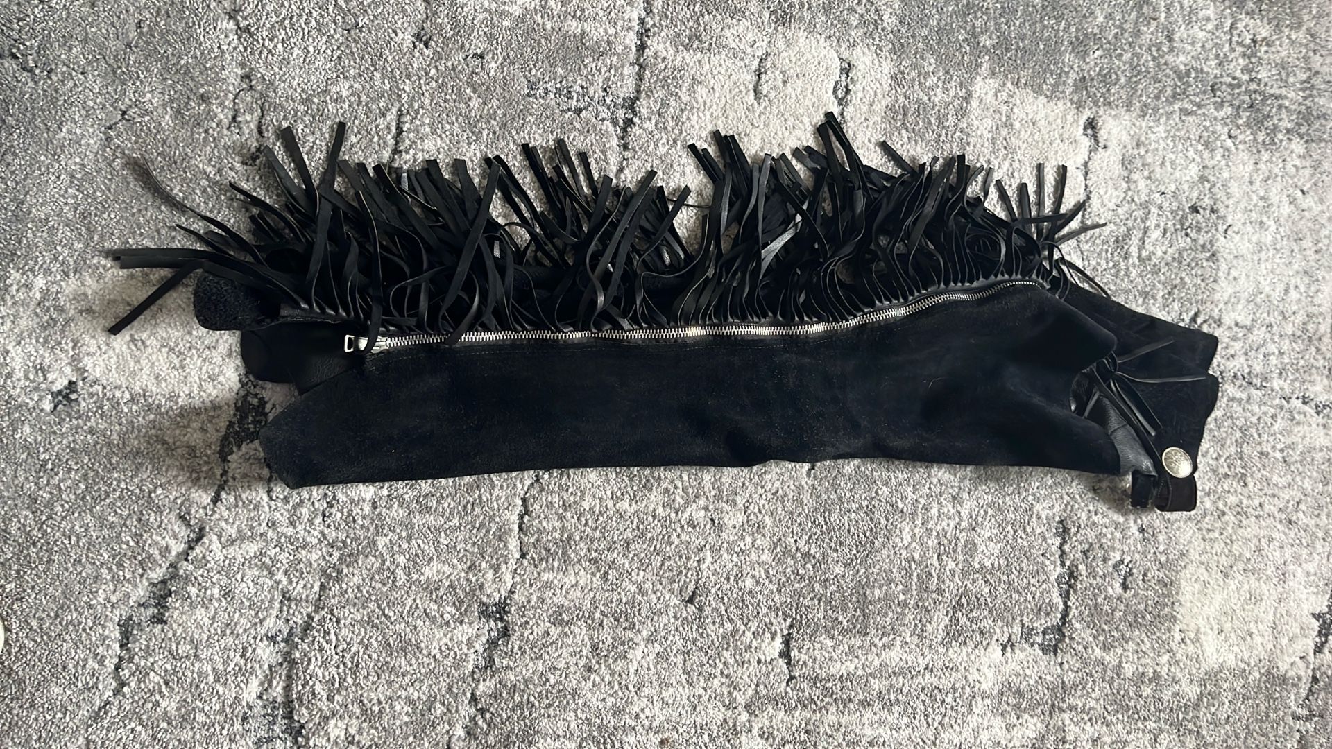 Womans Size Small Genuine Leather/suede Chaps
