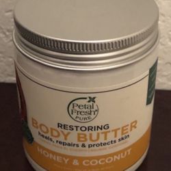 New honey and coconut, restoring body cream