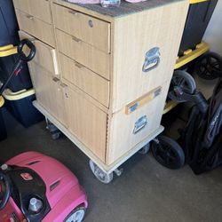 Wood Tool Cart 