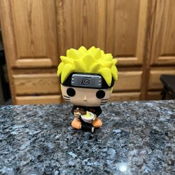 Vinyl Toy Funko Pop! Naruto Shippuden Naruto Uzumaki Eating Ramen Box Lunch Exclusive #823.  Preowned No Box 