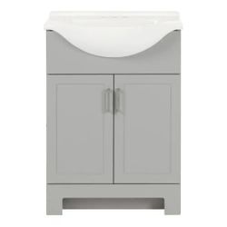 Glacier Bay
Weldon 25 in. Single Sink Pearl Gray Bath Vanity with White Cultured Marble Top (Assembled)