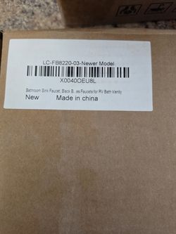Bedroom faucet black brand new