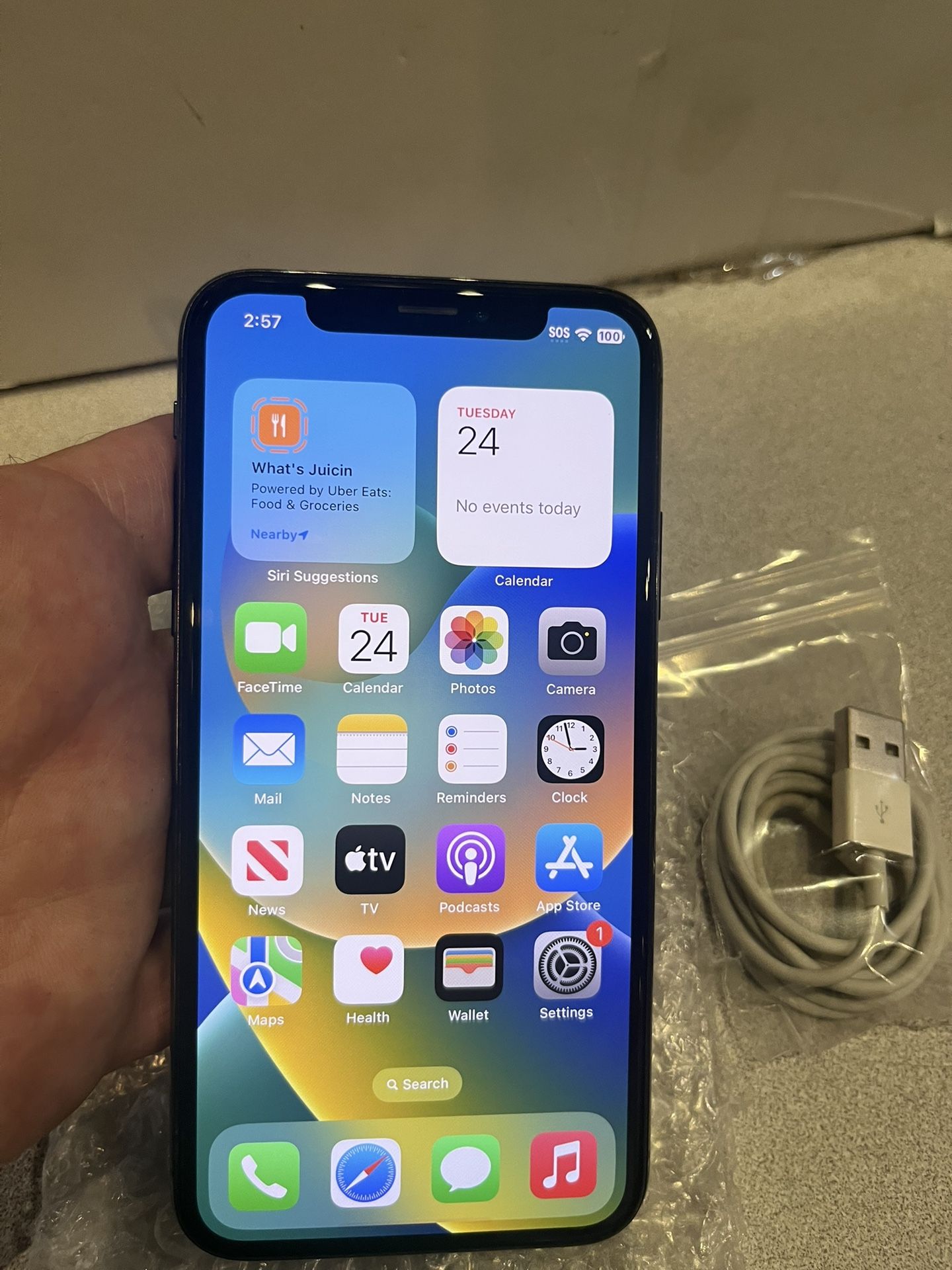 APPLE iPhone X 256GB Carrier UNLOCKED-Black