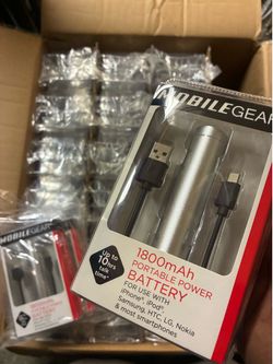 Silver portable chargers BULK