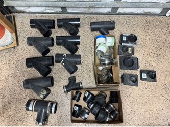 4inch Dust Collector Fittings For Woodworking plus other fittings. Connect it a many tools like table saw, miter saw, band saw. $3 each