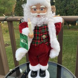Vintage 18” Santa Claus Animated Figurine