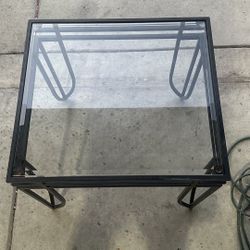 Glass End Table