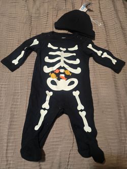 Skull baby onesie 3m