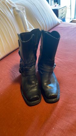 Harley square toe boots
