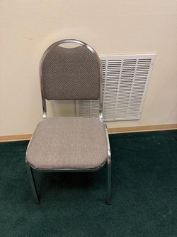 Stackable Banquet Chair with Chrome Frame