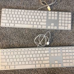 Two Apple Keyboards 