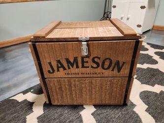 Jameson Irish Whiskey Wooden Crate Cooler / Ice Chest