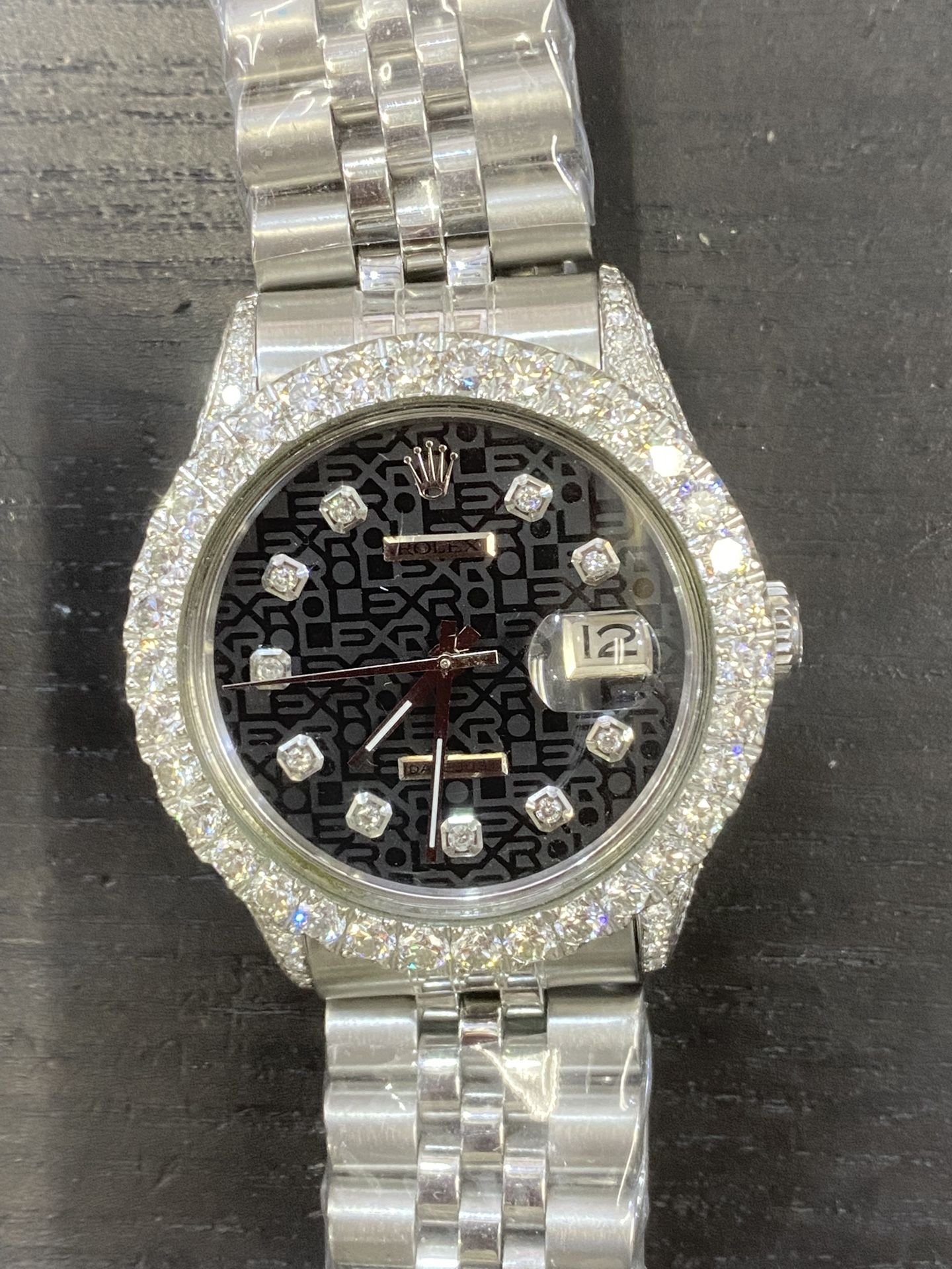 Rolex 36mm Datejust Diamonds Buy Sale Trade Coin Silver Diamonds 