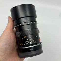 Leica Summicron M 90mm F 2 E55 Lens Pre-ASPH with M to E Mount for Sony cameras