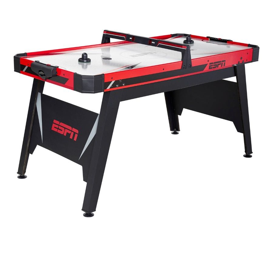 ESPN 60 inch air powered hockey table with overhead electronic scorer