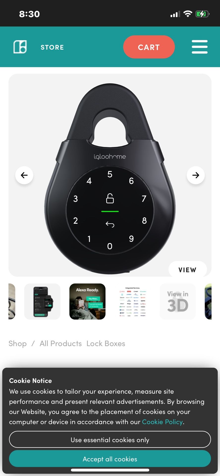 3 key smart box “iglockhome “