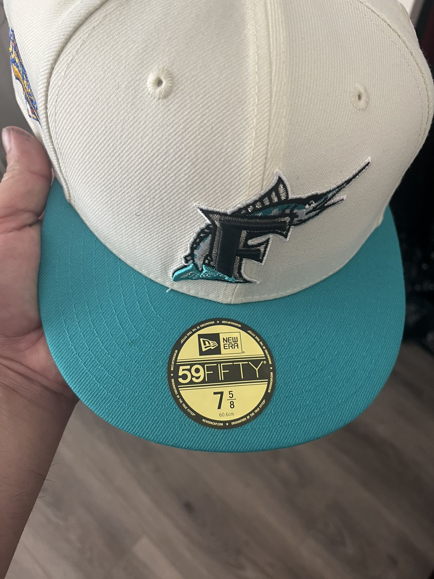 Brand New Florida marlins off-white World Series fitted cap for Sale