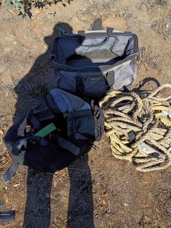 Roof harness and rope