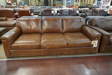 Leather Track Arm Sofa — Toscano 