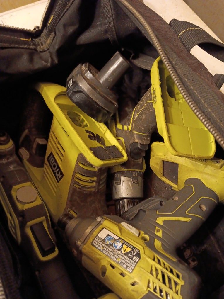 Ryobi Drill ,impact Drill, Sawsaw, Multi Tool 2 Batteries 1 Charger $200 Obo