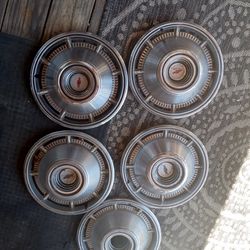 66 Chevy Impala Hubcaps Set Of 5