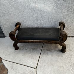 Brown And Black Ottoman 