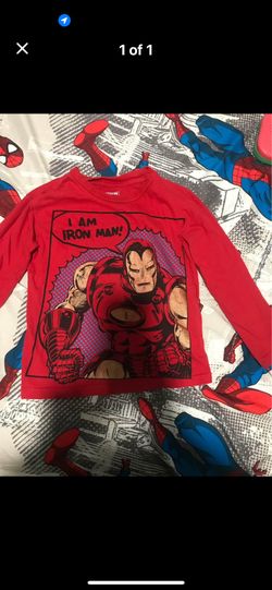 Marvel Boys Long Sleeve Shirt Size 5T