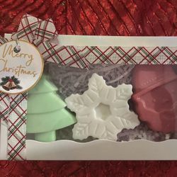 🎄 Christmas Soap Gift Box – Santa,| 🎄 Cajita de 3 Jabones Navideños.
