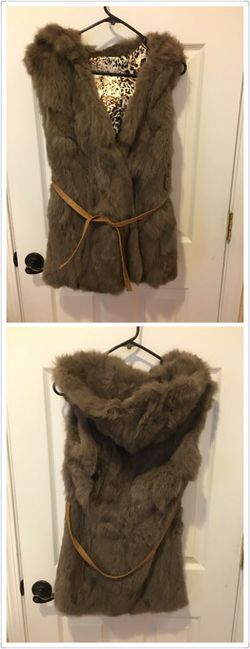 100% Rabbit Fur Vest