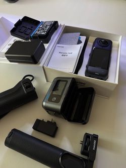 Insta360 X5 8K 360 Camera + 3 Batteries + Chargers + Accessories