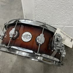 DW Design Series Snare Drum w Hang Tag.  Cymbal