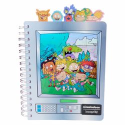 Loungefly Nickelodeon Retro TV Triple Lenticular Stationery Spiral Tab Journal