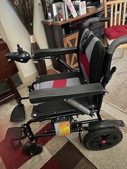 Electric Power Wheelchair with Joystick Controller